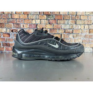 Nike Mens Air Max 98 Running Shoes Black 640744-013 Lace Up Low Top 10.5 M